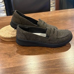 Cloudsteppers Clarks Slip-On Sillian 2.0 Hope Brown Tweed Loafers Size 8.5